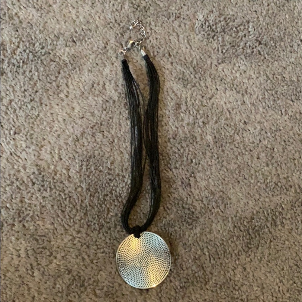 Leather band necklace